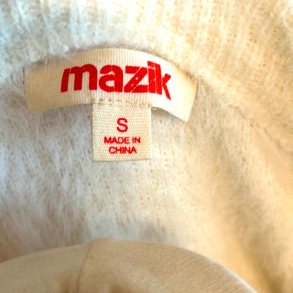 ANIMAL PRINT🐆Super Soft SWEATER🦓 by MAZIK🤎Gently Worn! Size Small Oversized - Picture 8 of 10